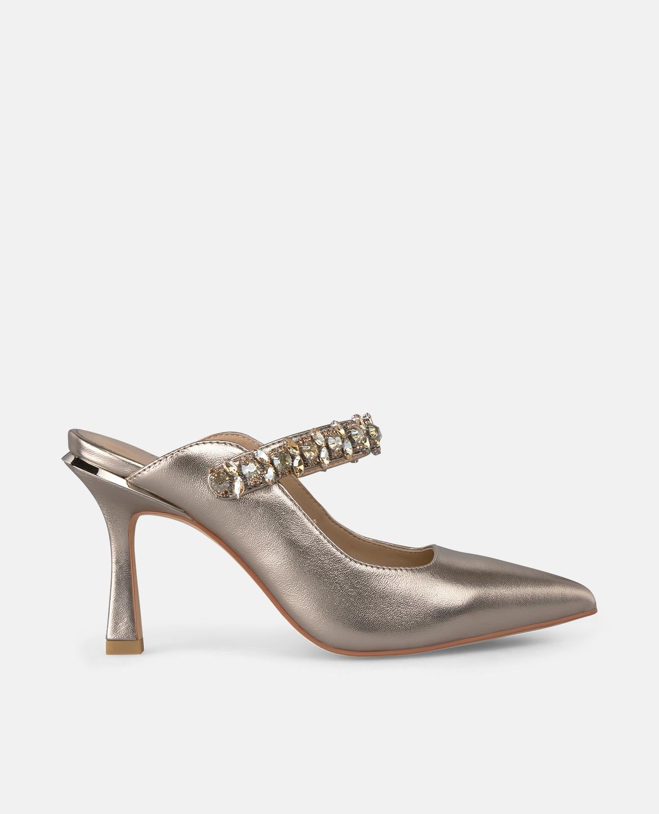 alma-en-pena-heeled-pumps-bronze-strass-riemen-9-cm image 1