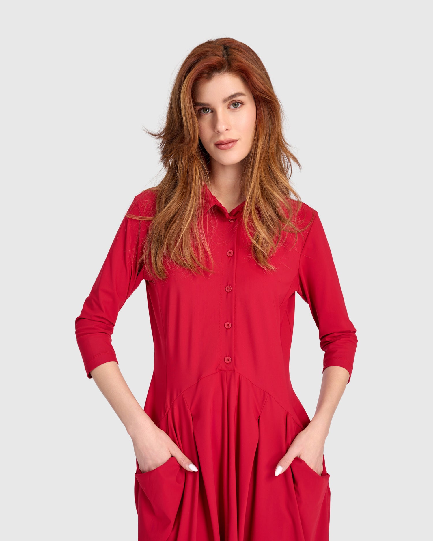 alembika-essential-tekbika-signature-pocket-dress-red image 4