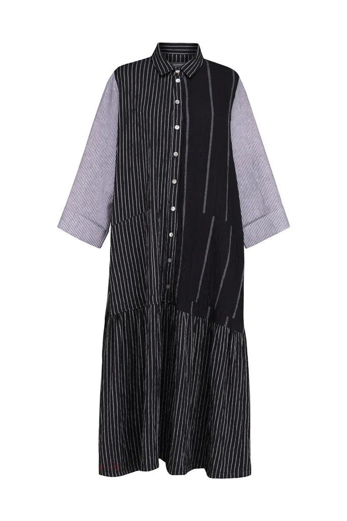 alembika-mixed-stripe-shirtdress-hemdblusenkleid image 1