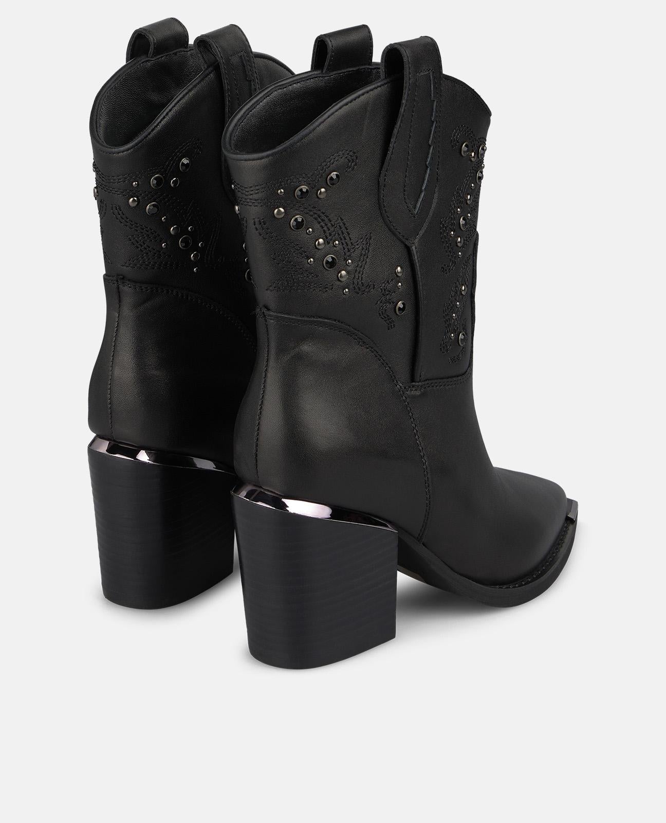alma-en-pena-napa-leather-cowboy-boots-stiefeletten-schwarz-7-5-cm image 3