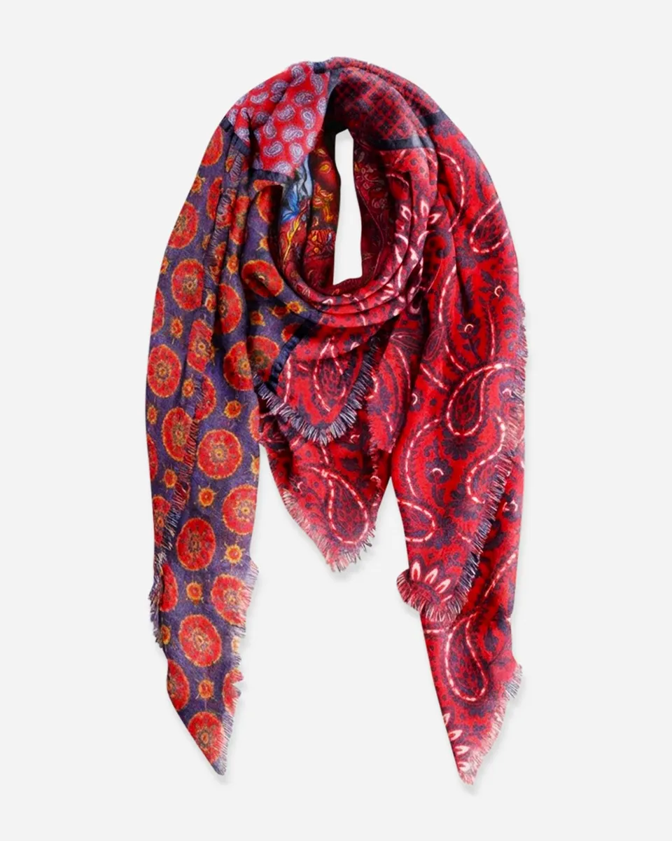 alembika-fairground-paisley-scarf-crimson-wollschal-178x142-cm image 1