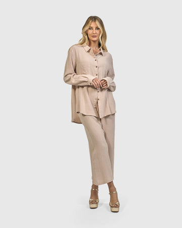 alembika-recreation-button-down-top-sand-blusenhemd-aus-musselin image 2