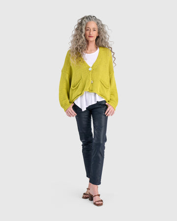 alembika-simply-slouchy-cardigan-strickjacke-gelb image 2