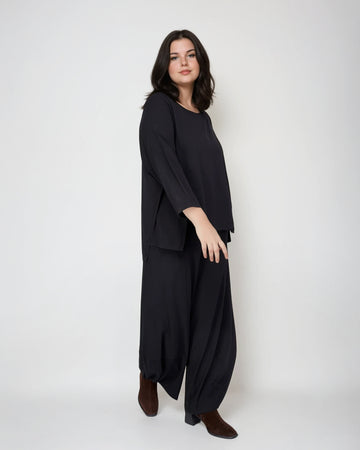 alembika-essential-boxy-top-black-damen-t-shirt image 7
