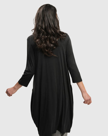 alembika-essential-draped-cocoon-jacket-charcoal image 4