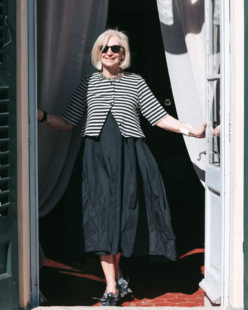 alembika-urban-tiebreaker-dress-damen-midikleid-stripes image 1