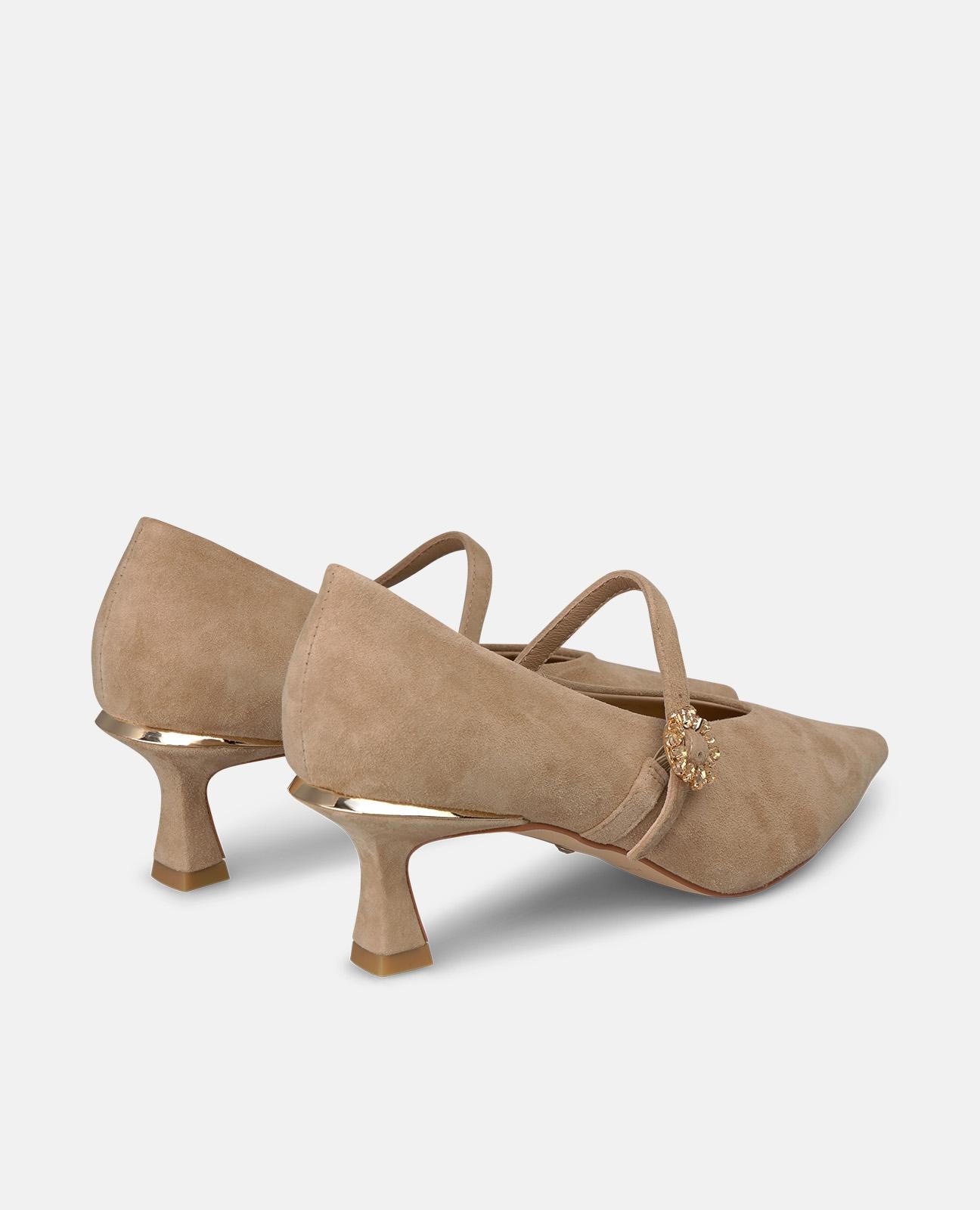 alma-en-pena-suede-pumps-mit-schnalle-arena image 3