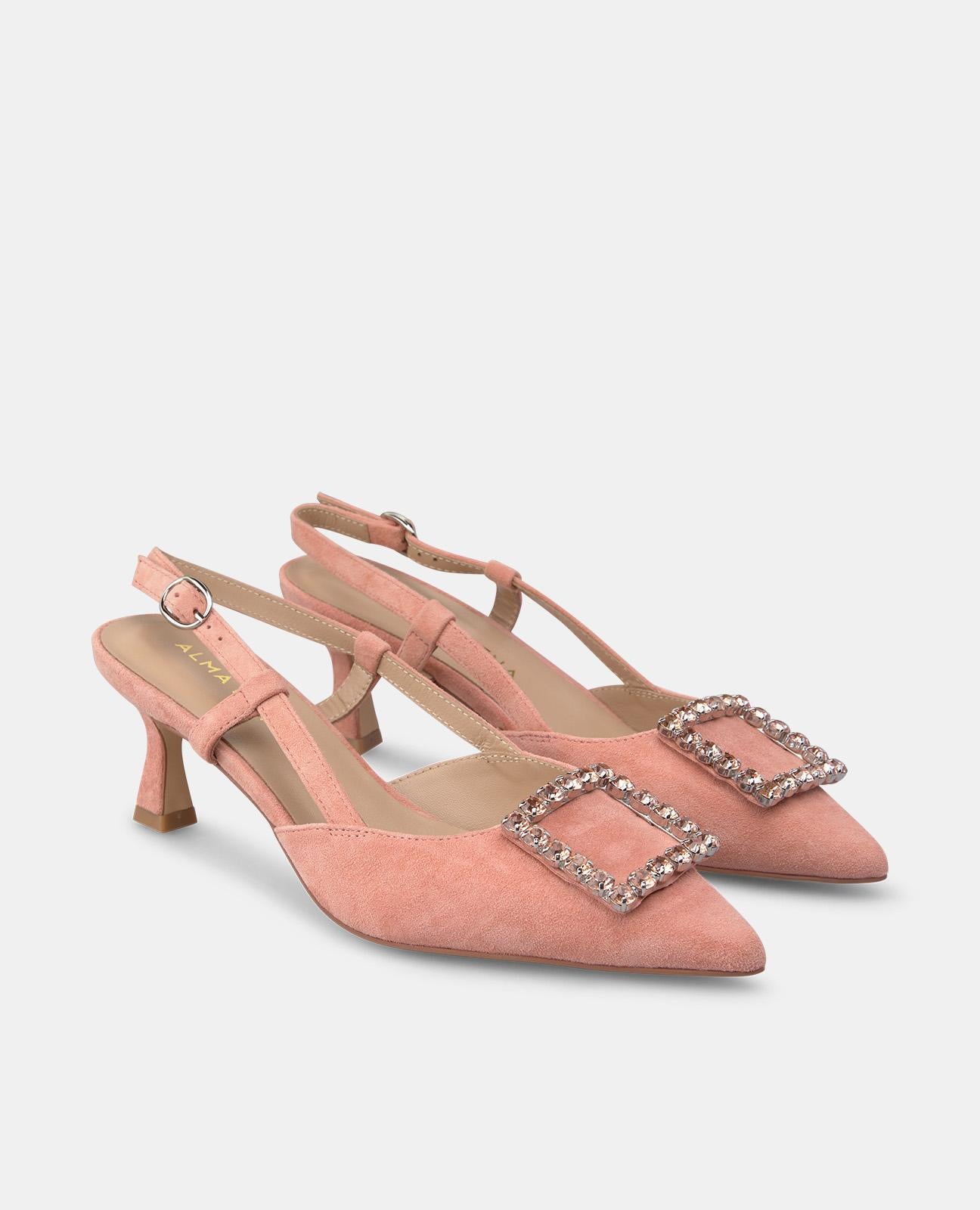 alma-en-pena-slingpumps-mit-schnalle-und-strass-rosa-6-cm image 2