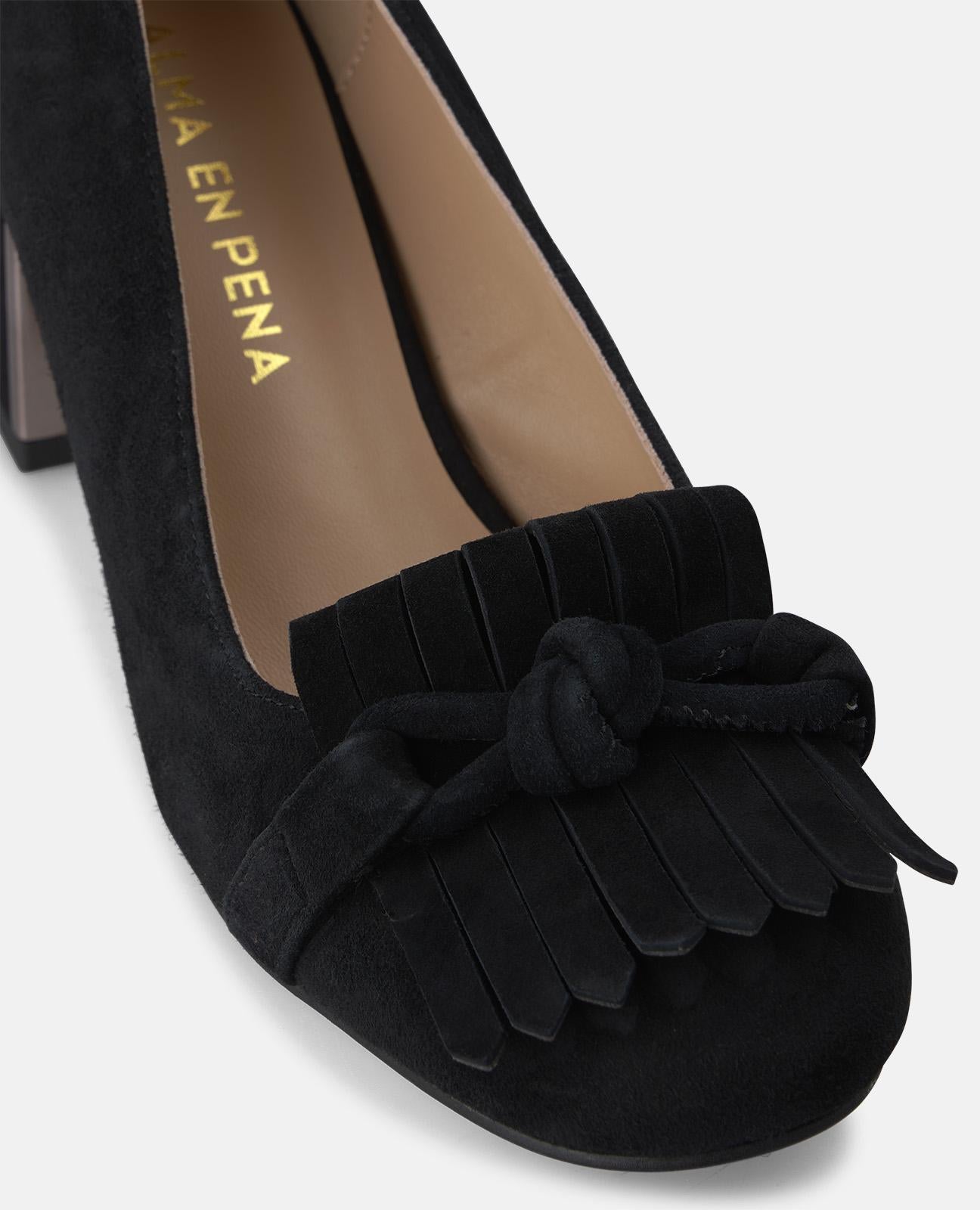 alma-en-pena-alfa-64124-wildleder-pumps-mit-fransen-schwarz image 4