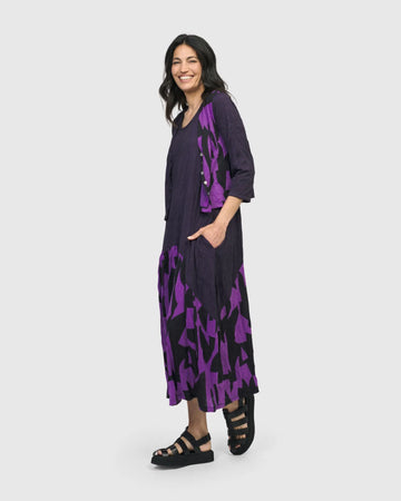 alembika-trapezoid-cardigan-damen-strickjacke-violett image 8