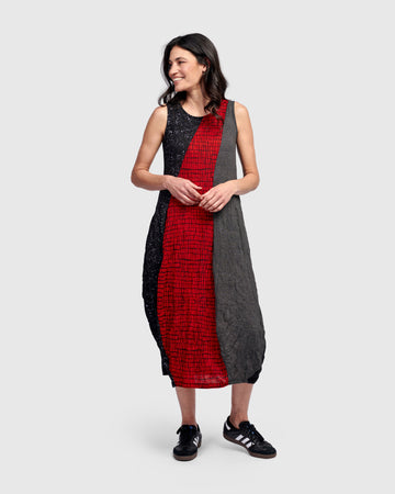 alembika-blaise-sleeveless-dress-midi-kleid-rot image 7