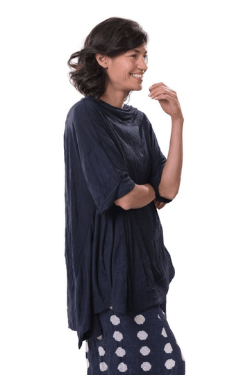 alembika-cloud-crinkle-trapeze-top-st361n-navy image 2