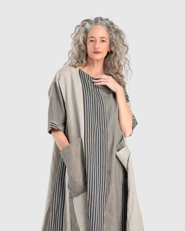 alembika-urban-daybreak-oversized-kleid-sand-streifen-ud120s image 3