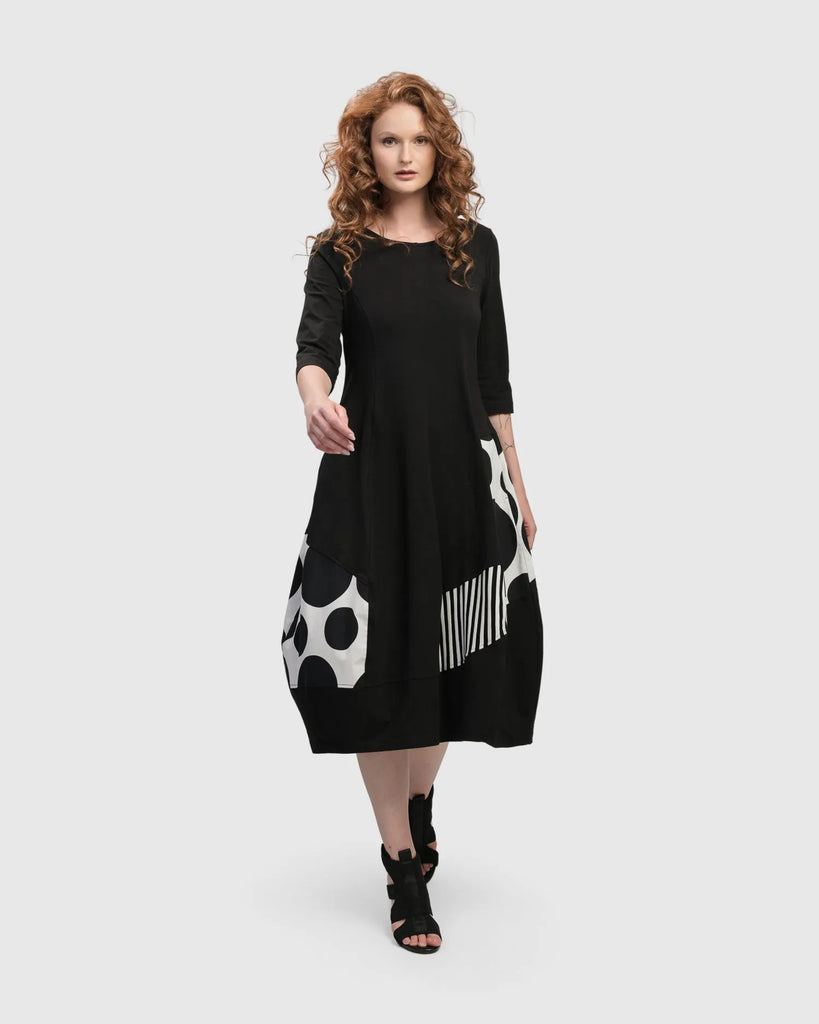 alembika-urban-broadway-cocoon-dress-mono-jerseykleid image 1