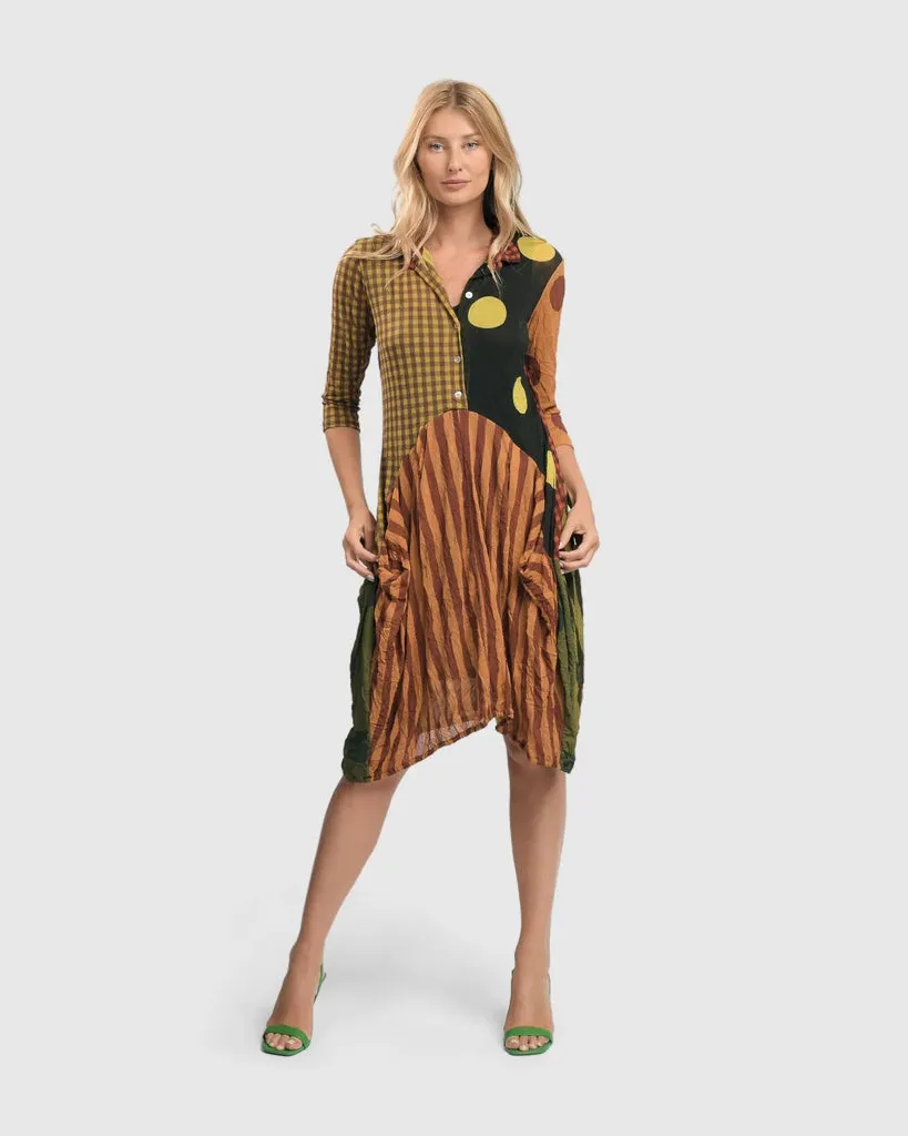 alembika-monica-short-cocoon-button-down-kleid image 1