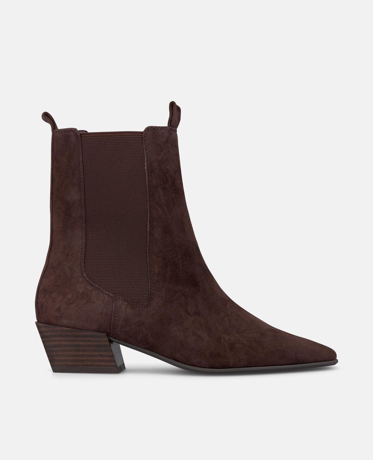 alma-en-pena-chelsea-patent-stiefelette-mit-blockabsatz image 1