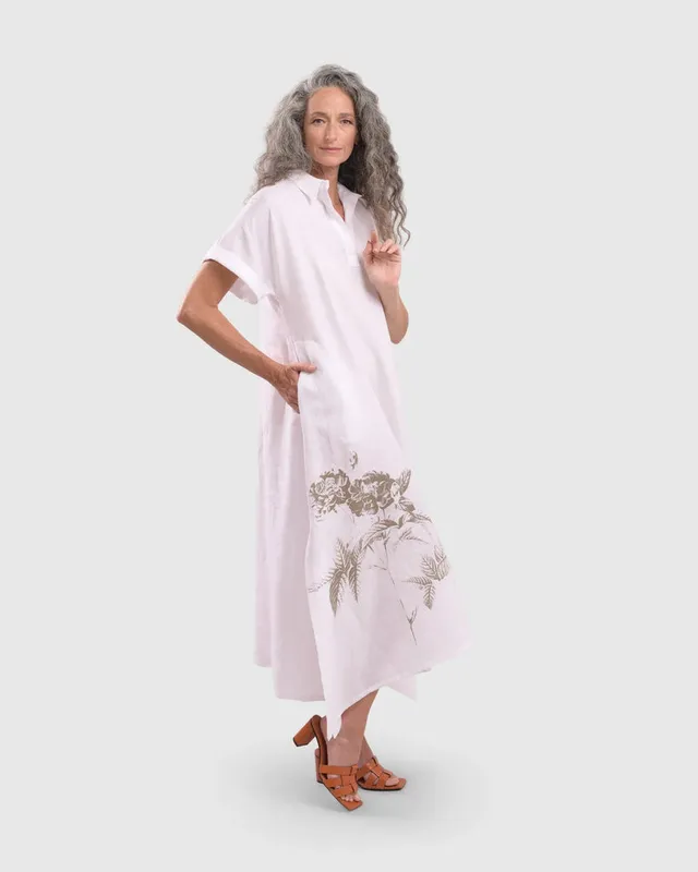 alembika-summer-rose-maxi-kleid-wei-leinen-a-linie image 1