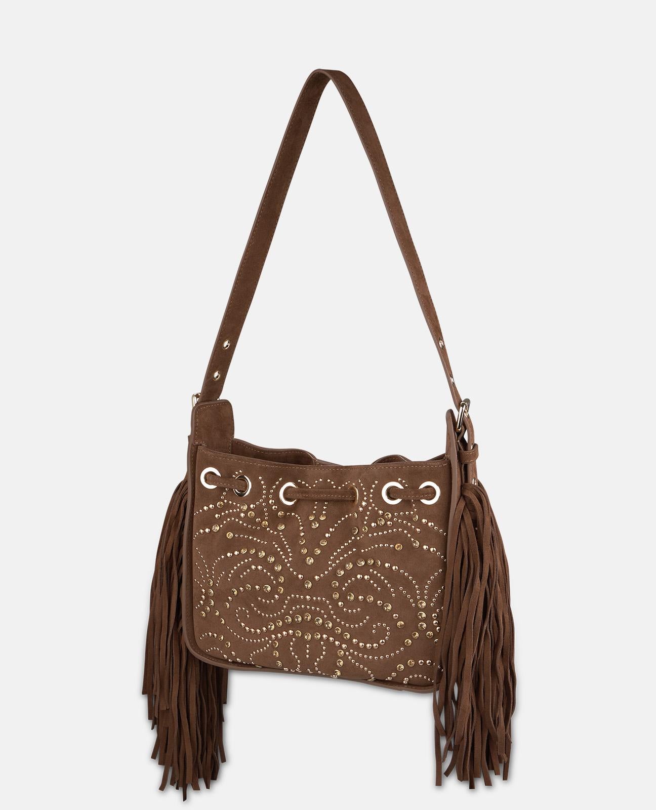 alma-en-pena-alfa-64785-serraje-leder-umh-ngetasche-mit-strass-camel image 5
