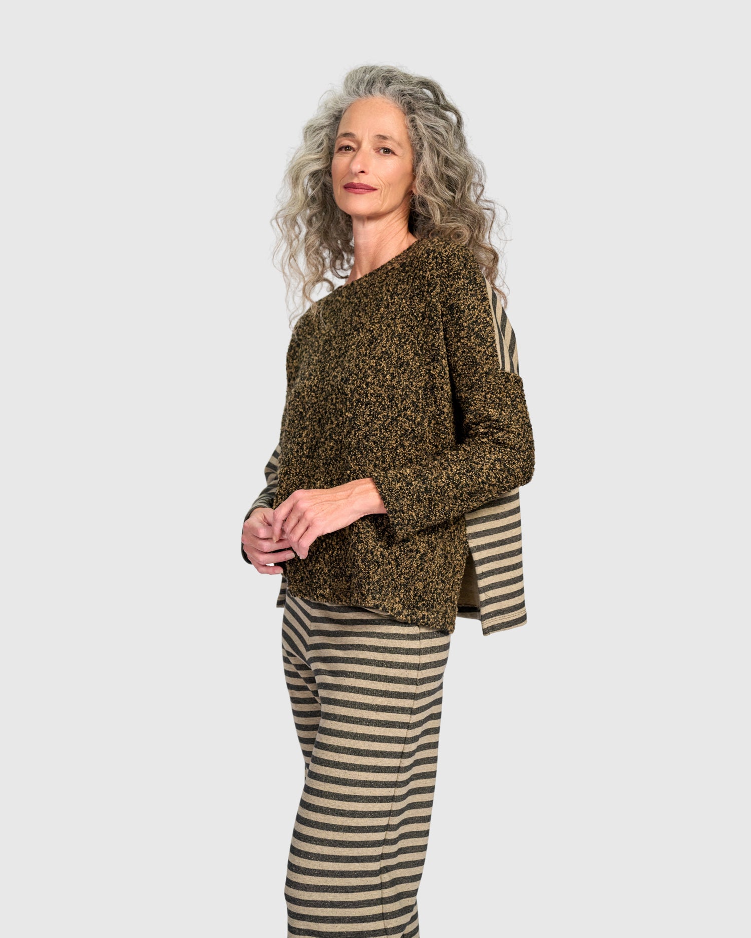 alembika-urban-tima-boucle-top-camel-melange image 4