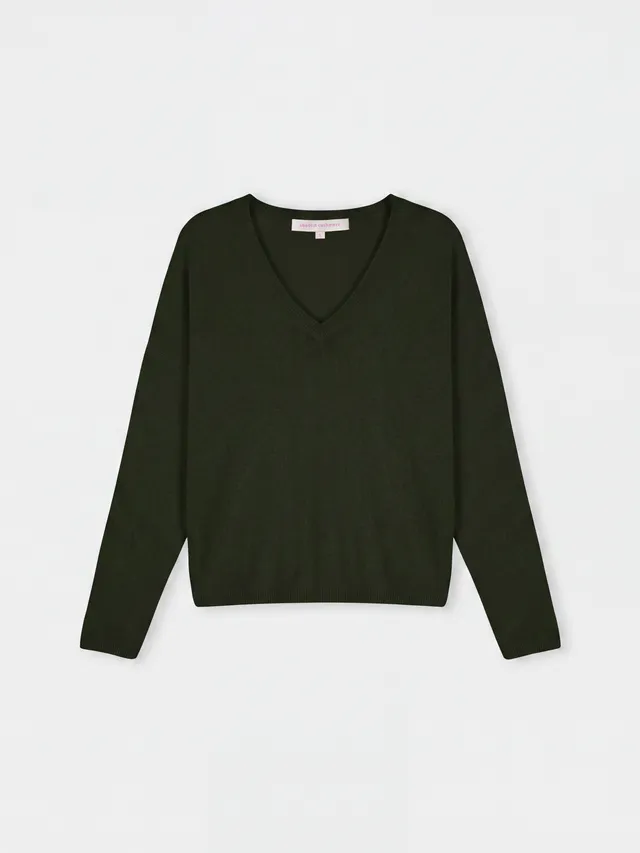 absolut-alicia-damen-kaschmir-pullover-mit-v-ausschnitt-oversize image 1