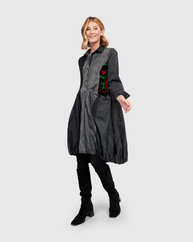 alembika-ivy-wonderful-dress-roses-cocoonkleid-mit-tasche image 1