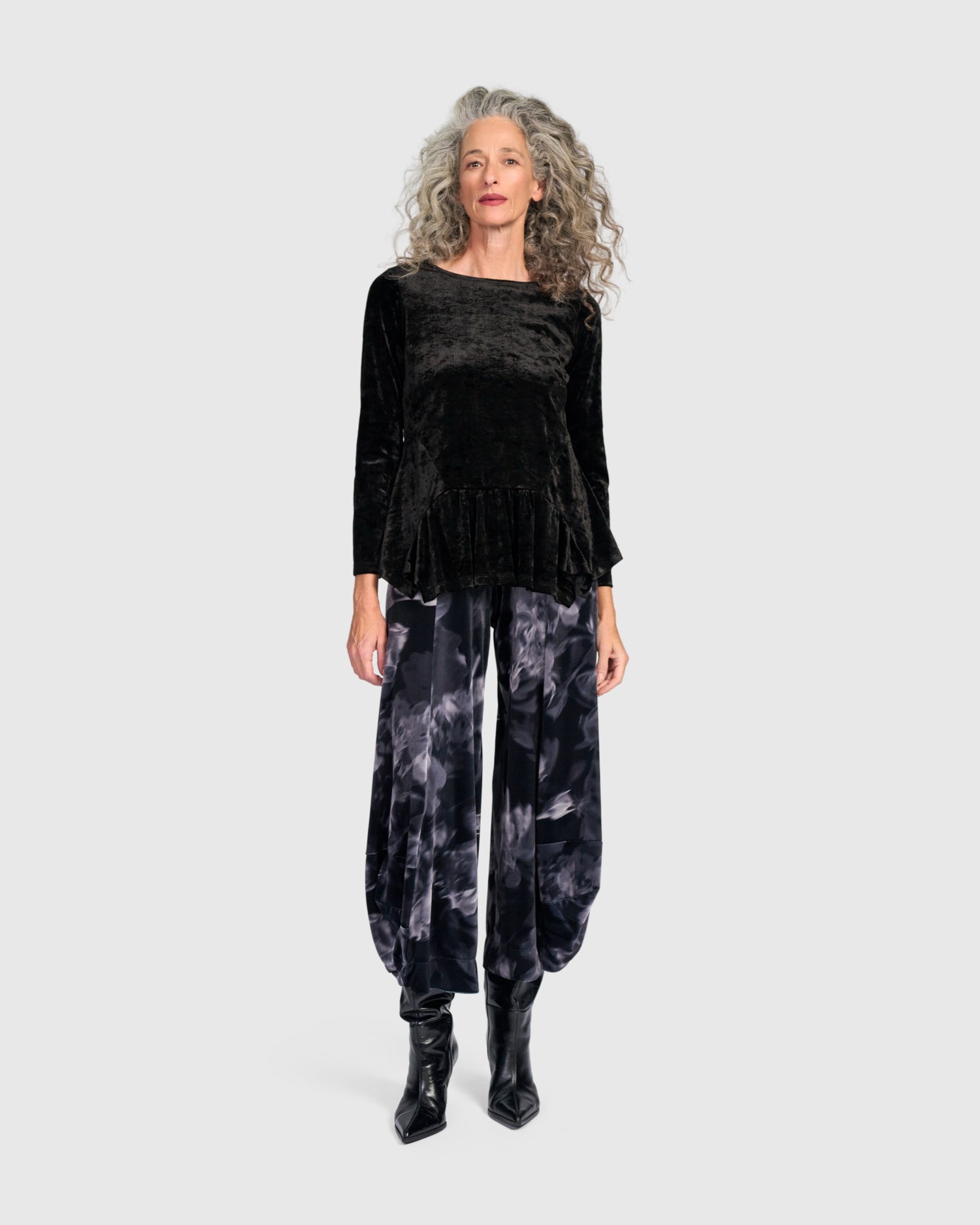 alembika-crushed-velvet-addison-top-schwarz image 7