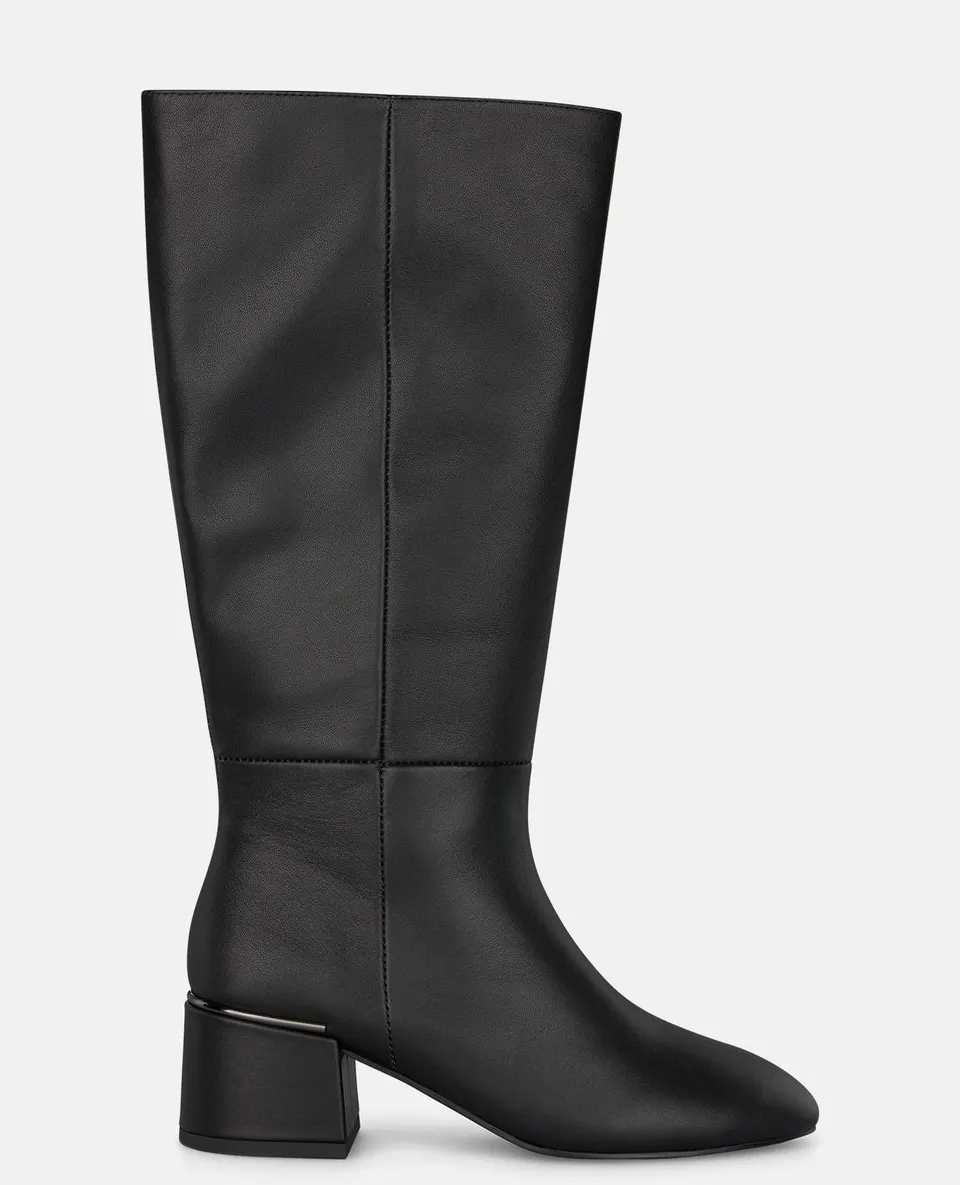 alma-en-pena-napa-lederstiefel-schwarz-mit-rei-verschluss-5-5-cm-blockabsatz image 1