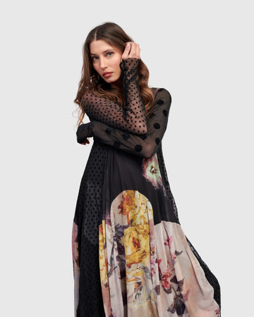 alembika-chaka-crew-cocoon-dress-mix image 4