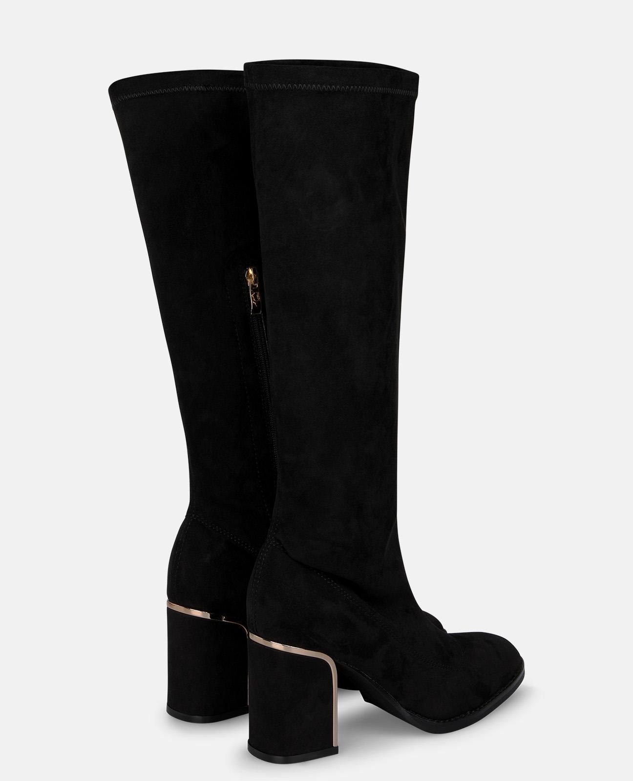 alma-en-pena-alfa-63973-high-top-stiefel-8-cm-blockabsatz-schwarz image 3