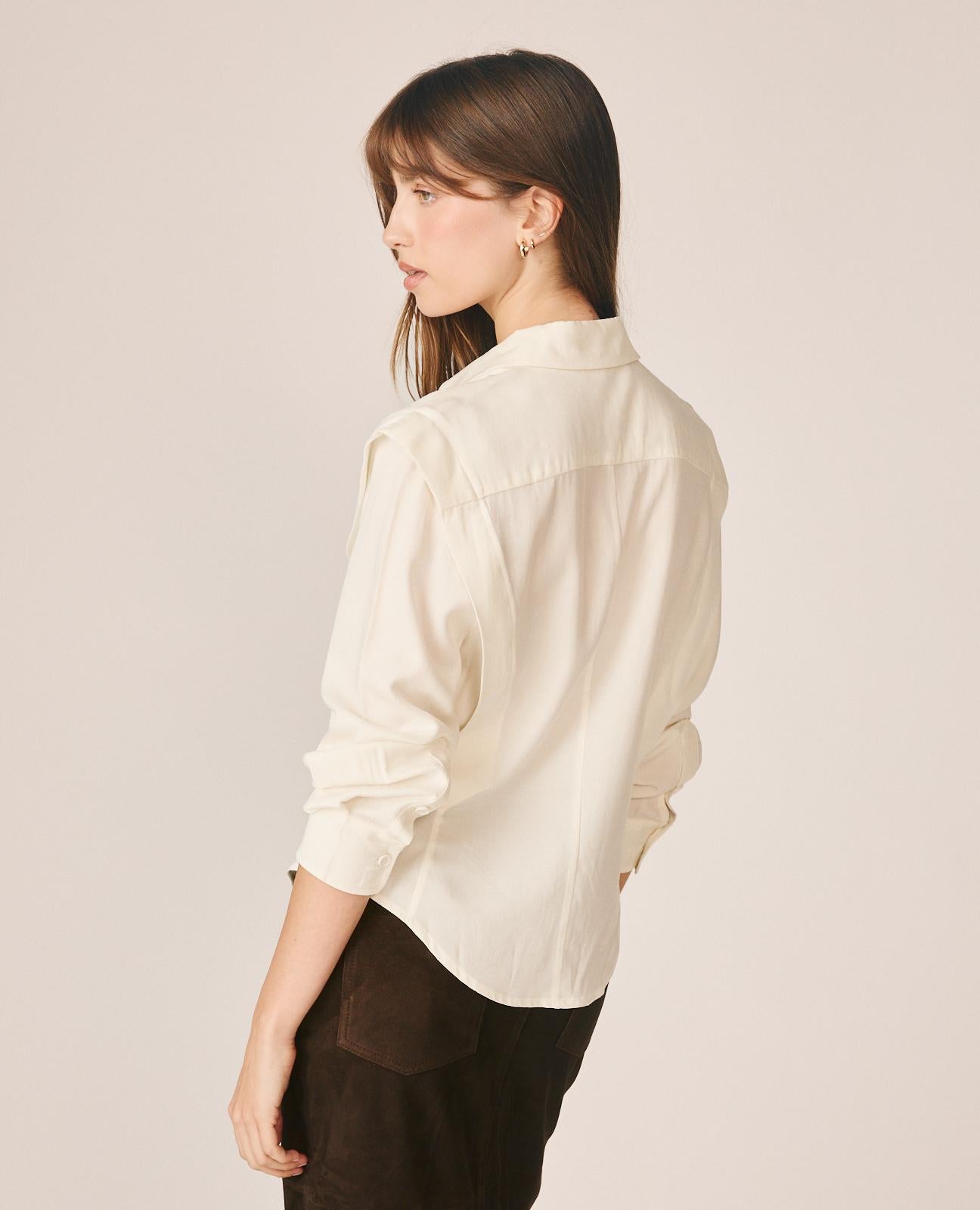alma-en-pena-hemdbluse-mit-schulterfalten-wei image 6