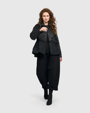 alembika-urban-sarafine-babydoll-jacke-schwarz-damen-steppjacke image 7