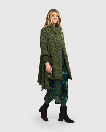 alembika-dupont-overcoat-green-damen-strickmantel-mit-u-kante image 8