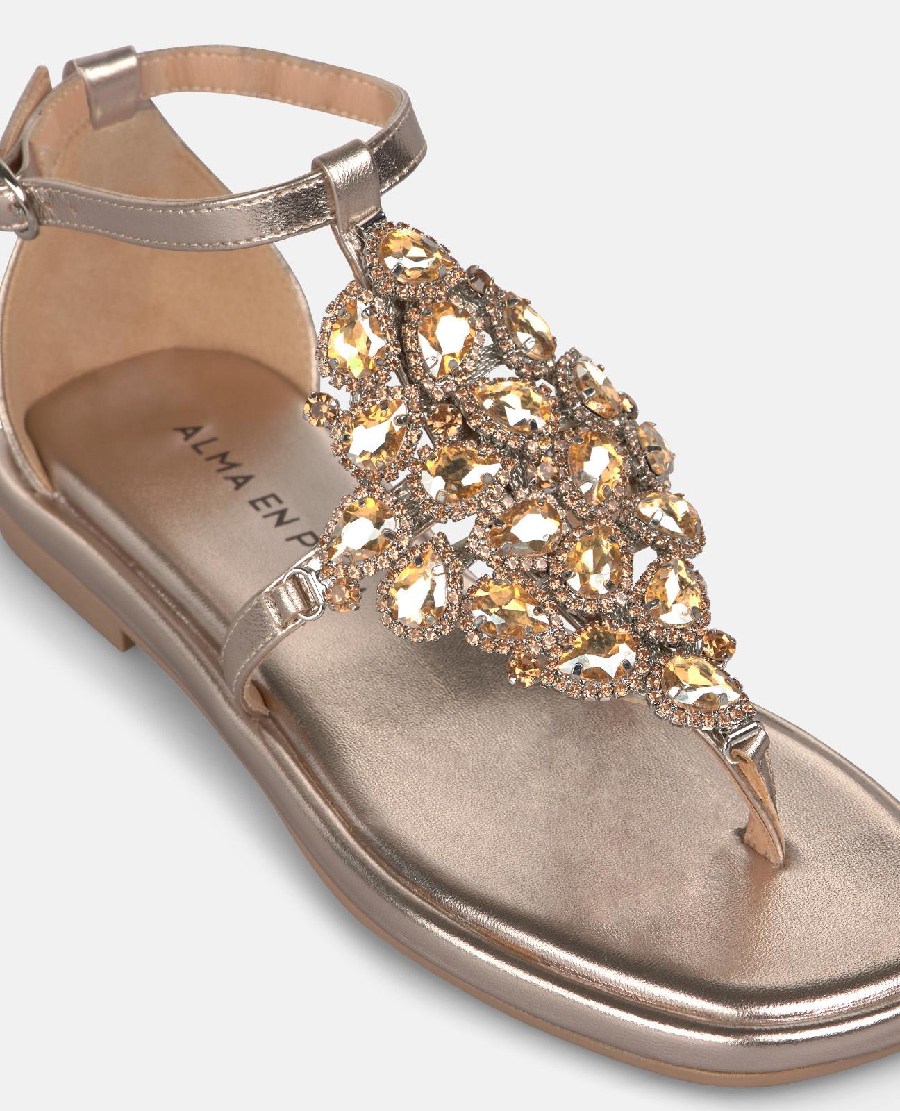 alma-en-pena-sandaletten-bronze-strass-rund-1-cm image 4