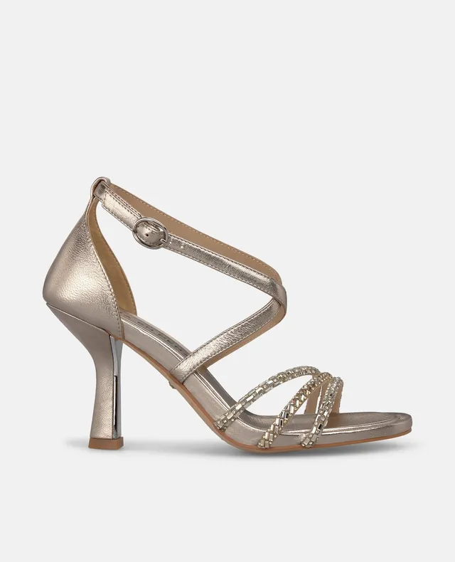 alma-en-pena-metallic-leather-sandals-leder-sandalette-in-bronze-mit-8-cm-absatz image 1