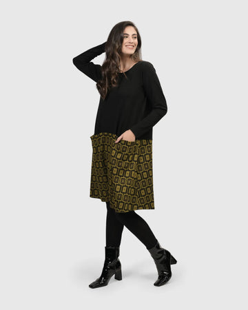 alembika-alice-apron-pocket-kleid-chartreuse image 2