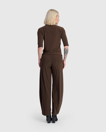 alembika-essential-slinky-mockneck-tee-sepia-damen image 6