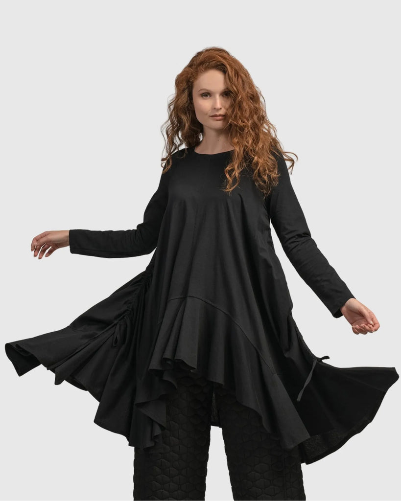 alembika-urban-spice-of-life-hi-lo-trapeze-top-damen-schwarz image 1