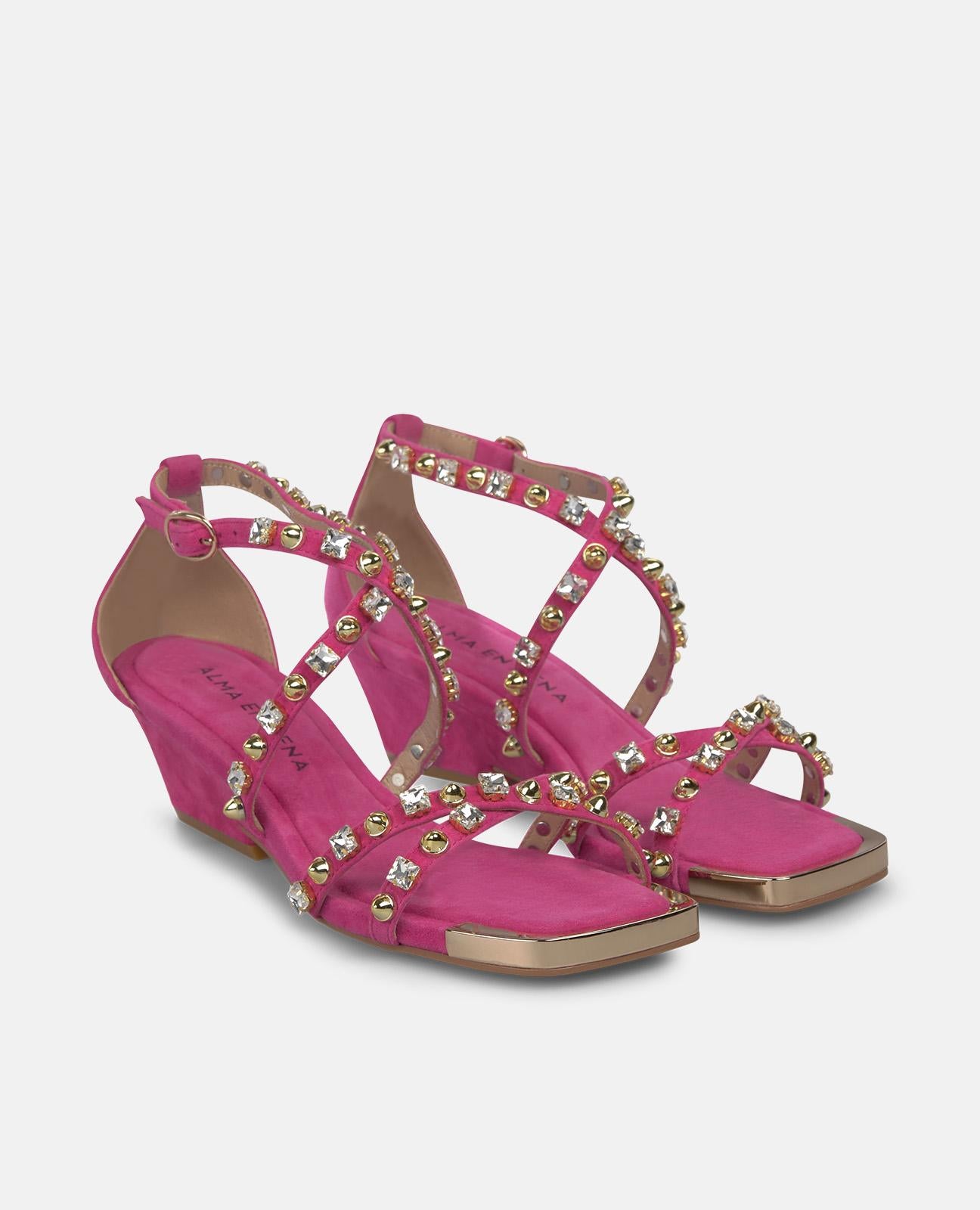 alma-en-pena-ankle-strap-jeweled-sandal-riemchensandale-fuchsia-6-cm image 2