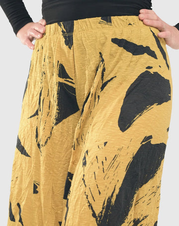 alembika-ru-crinkle-punto-pants-yellow-damen-hose image 4
