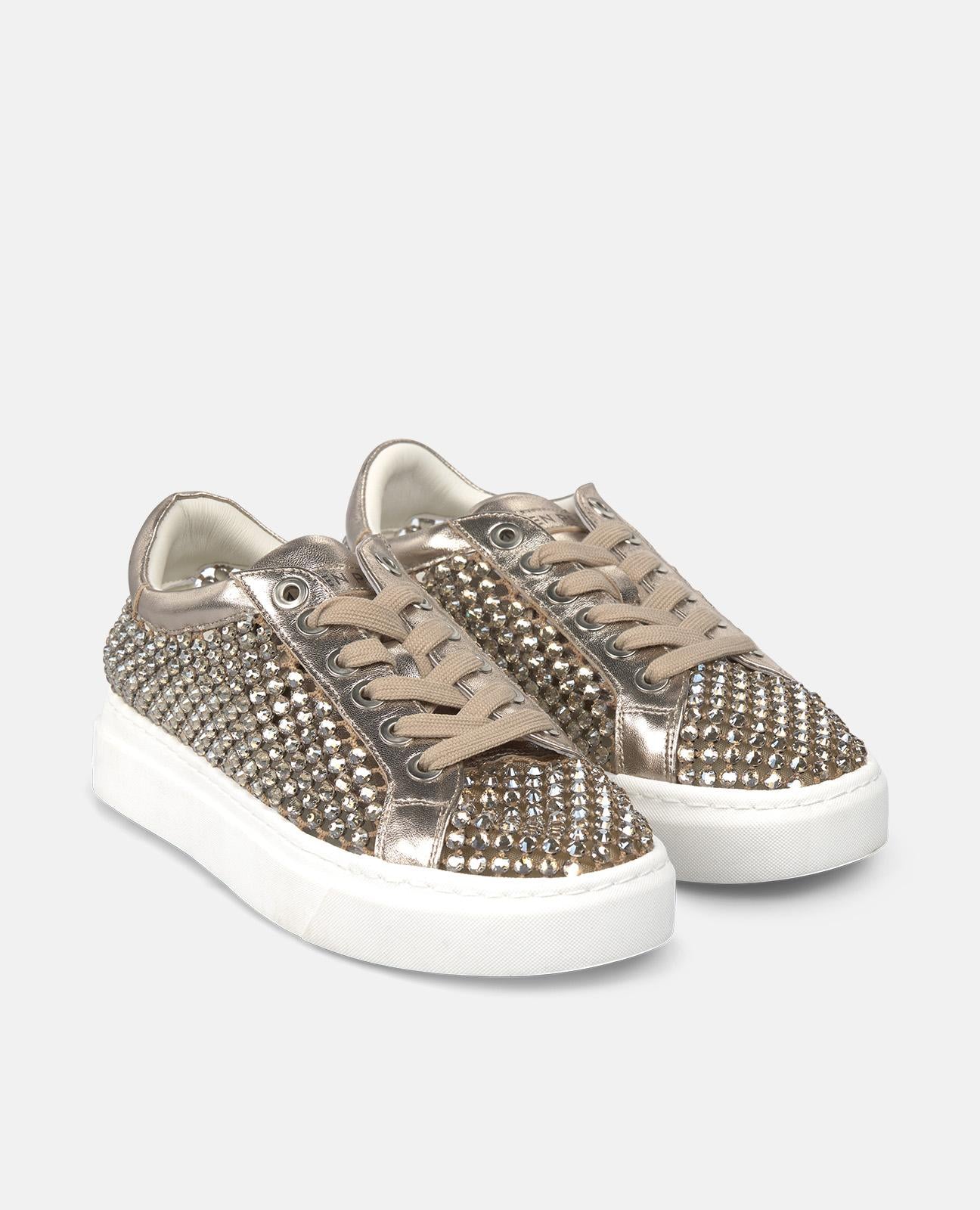 alma-en-pena-sports-damen-sneaker-bronze-mit-strass-plateau-3-5-cm image 2