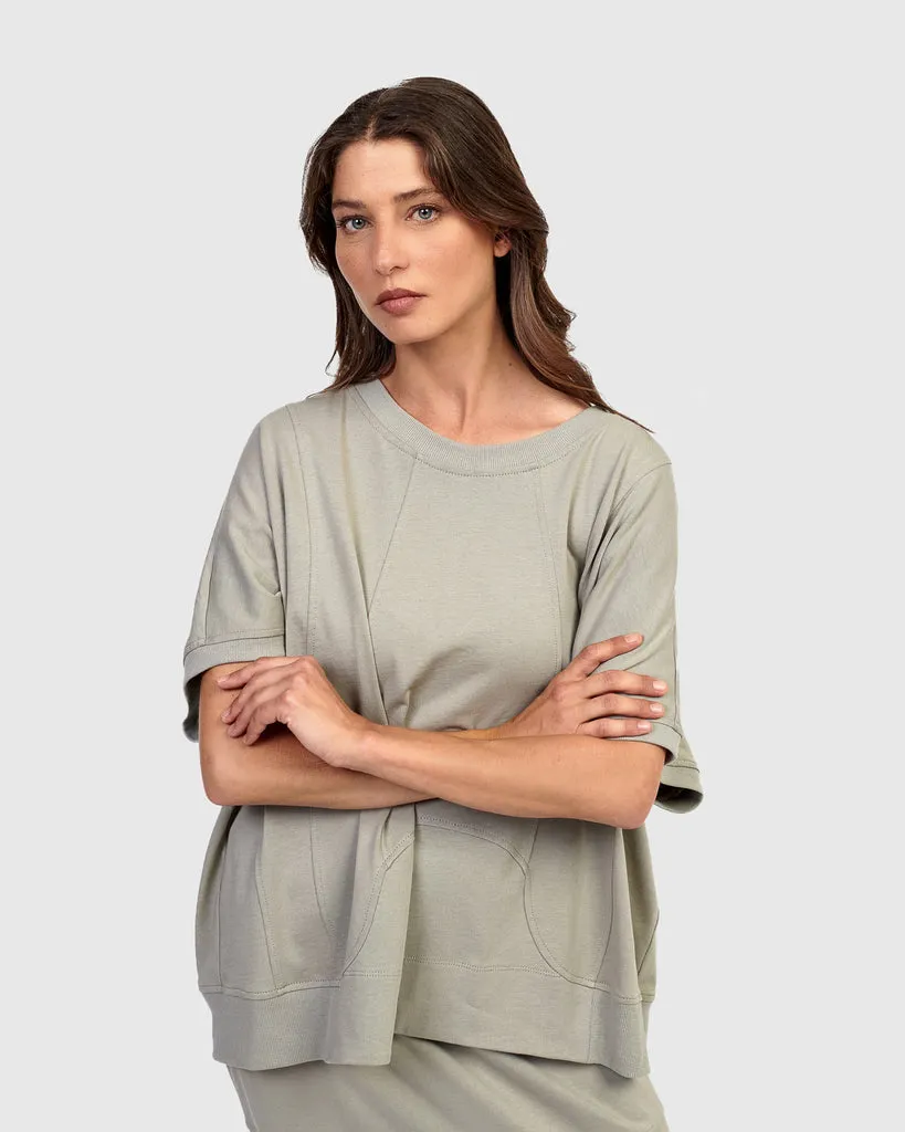 alembika-urban-sphinx-t-shirt-salbei-boxy image 1