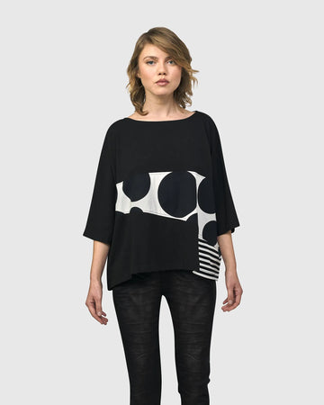 alembika-urban-rockefeller-dots-boxy-tee-mono image 2