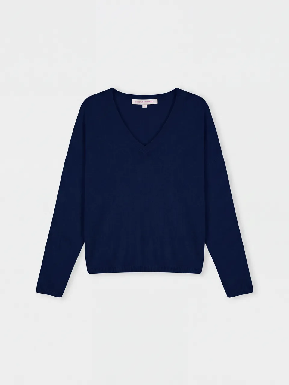 absolut-alicia-kaschmirpullover-damen-v-ausschnitt-weit-blau image 1