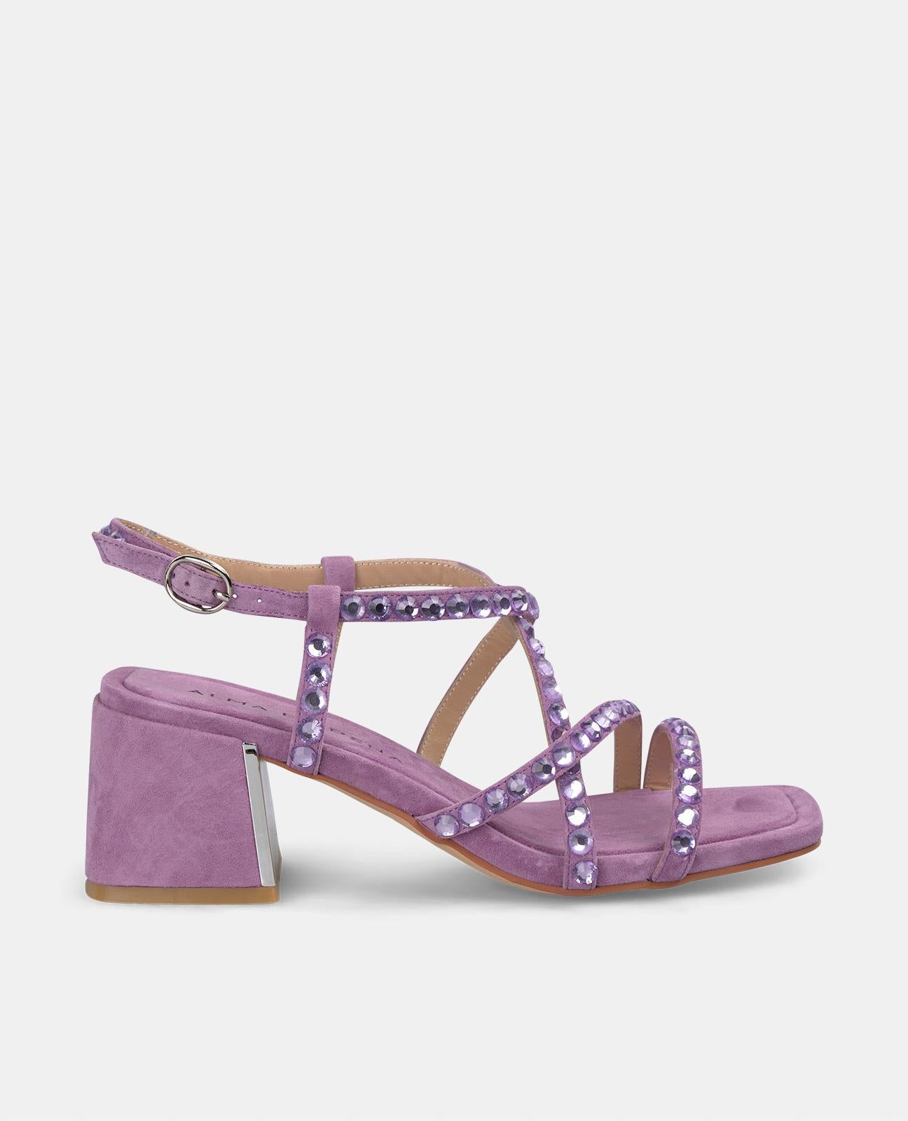 alma-en-pena-riemchen-sandalette-violett-strass-6-cm image 1