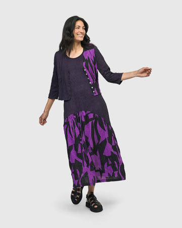 alembika-trapezoid-cardigan-damen-strickjacke-violett image 5
