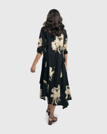 alembika-renee-asymmetrical-shirtdress-roses-damen-baumwoll-kleid image 4
