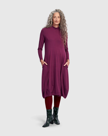alembika-essential-rollkragen-kleid-sangria image 6
