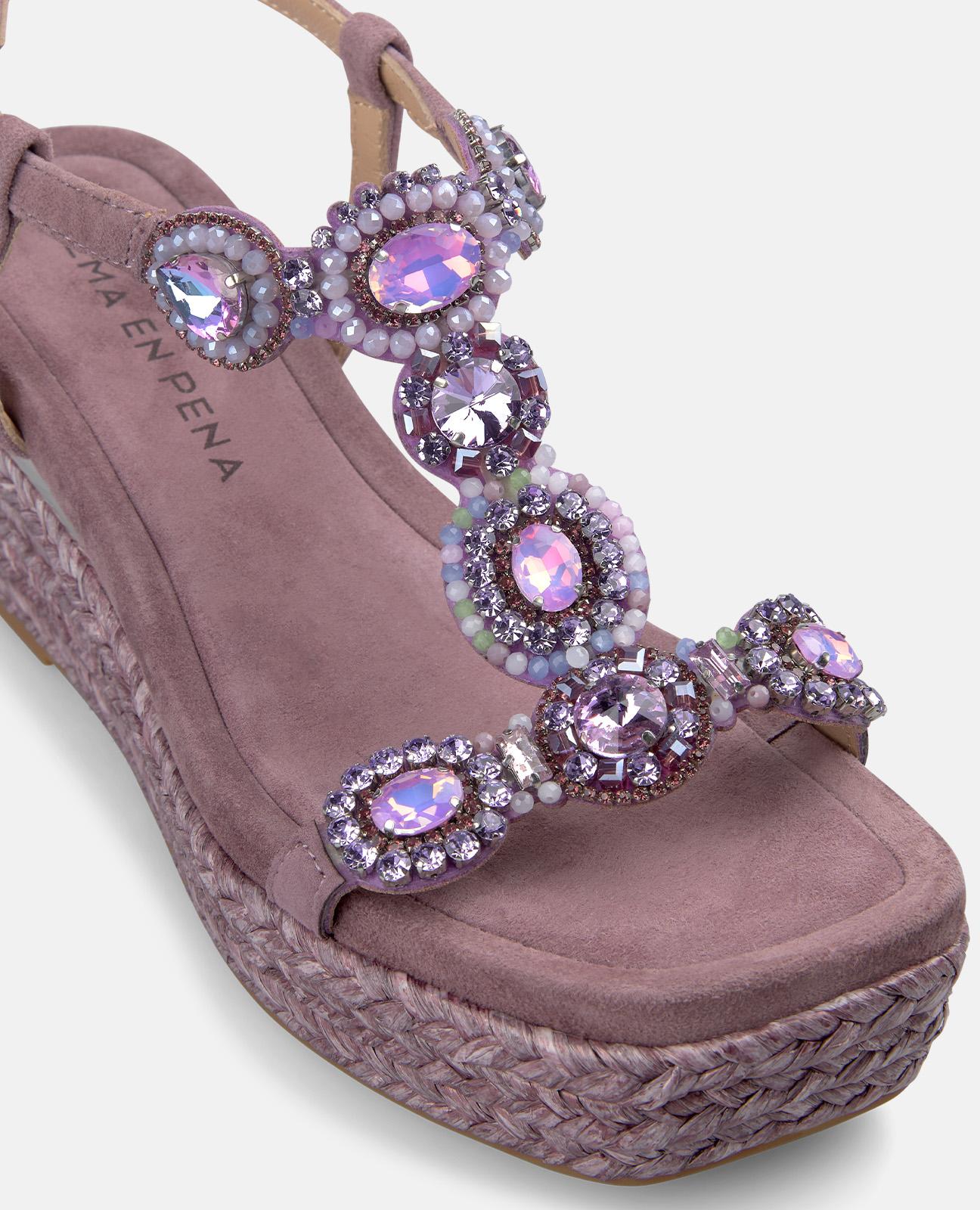 alma-en-pena-keilsandalen-mit-strass-lavanda-7-5-cm image 4