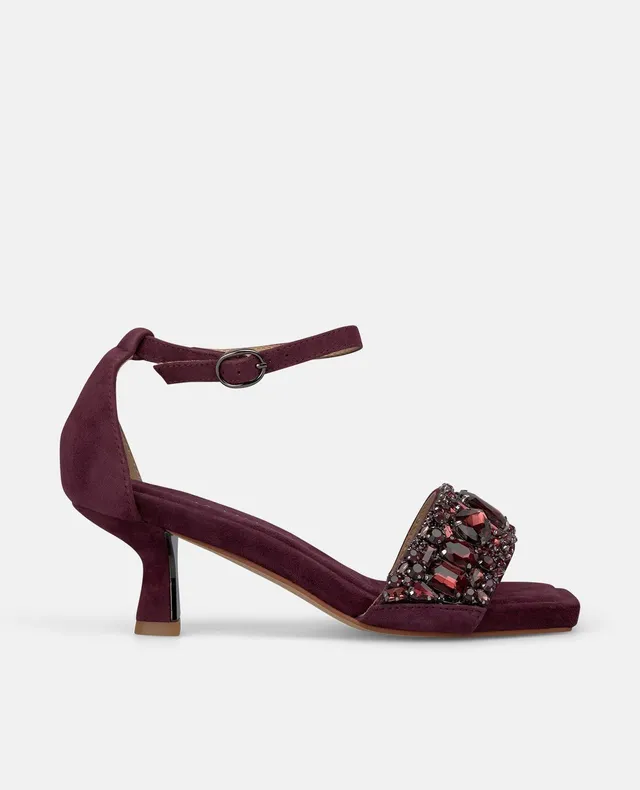 alma-en-pena-mini-jewel-riemen-sandale-5-5-cm-bordeaux image 1