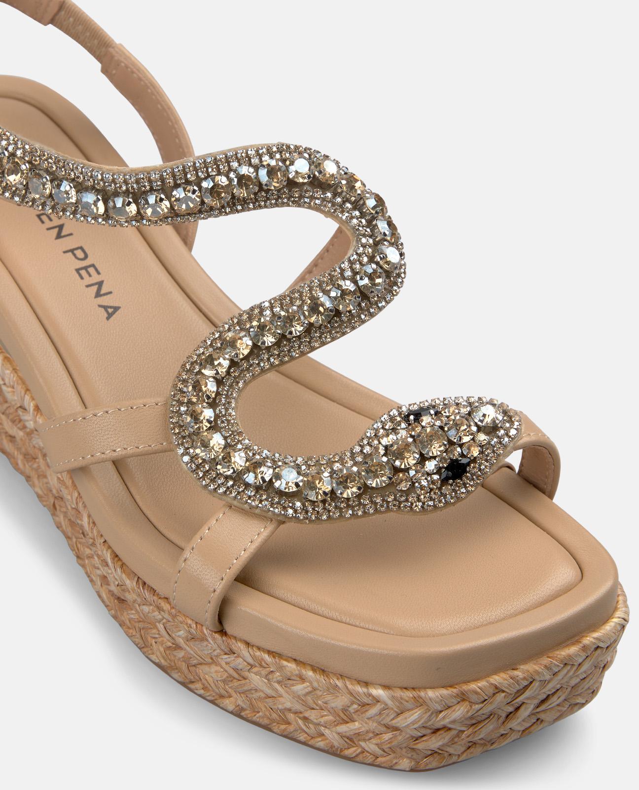 alma-en-pena-alfa-63059-espadrilles-keil-mit-snake-arena-7-5-cm image 4